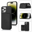 Protege tu iPhone 16 Pro Max con estilo con esta funda de cuero pocket wallet en color negro en Xela Quetzaltenango.