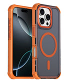 Case de carga wireless doble capa con borde electrolaminado iPhone 16 Pro Max (ORANGE)