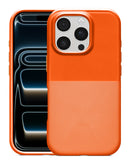 Funda magnética naranja con textura punteada para iPhone 16 Pro Max, SlowBack, que ofrece protección y estilo.