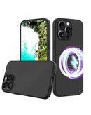 Funda de silicona sólida con carga inalámbrica para iPhone 16 Pro Max en color negro en Xela Quetzaltenango.