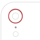 Aro de cámara trasera rojo para iPhone XR, compatible con modelos A1984, A2105, A2106, A2107, A2108.