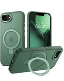 Case de carga inalámbrica con soporte de anillo en color verde para iPhone 16E en Quetzaltenango.