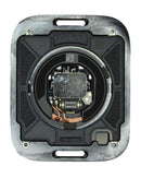 Carcasa de aluminio plateada usada para Apple Watch Series 8 GPS 41mm, ideal para reparación o repuesto.
