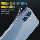 Película protectora de marco completo para iPhone 16 Plus, transparente y ultradelgada, para pantalla y bordes.