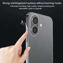 Película protectora de marco completo para iPhone 16 Plus, transparente y ultradelgada, para pantalla y bordes.