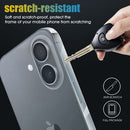 Película protectora de marco completo para iPhone 16 Plus, transparente y ultradelgada, para pantalla y bordes.