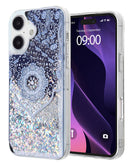 Encuentra la tapa trasera de Liquid Quicksand Glitter con diseños de Flores Étnicas para iPhone 16 Plus en Xela Quetzaltenango.