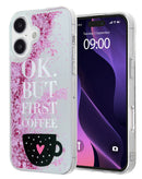 Encuentra la mejor funda Liquid Quicksand Glitter para tu iPhone 16 Plus en Xela Quetzaltenango.