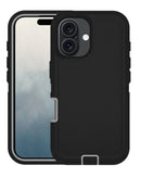 Protege tu iPhone 16 Plus con un case de alta resistencia en negro y gris en Quetzaltenango.