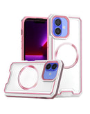 Funda de carga inalambrica antideslizante translucida mate iPhone 16 Plus WHITE