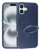 Protege tu iPhone 16 Plus con este case de disipación térmica con soporte en color azul en Xela Quetzaltenango.