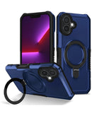 Encuentra el mejor estuche rígido antichoque con portador de anillo en Xela Quetzaltenango para tu iPhone 16 Plus en color azul.