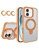 Encuentra el mejor case transparente magnético con 2 soportes y lente de cámara para iPhone 16 Plus en Xela Quetzaltenango.