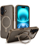Protege tu iPhone 16 Plus con un case de fibra de carbon magnética con soporte en Xela Quetzaltenango.