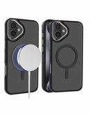 Protege tu iPhone 16 con tapa trasera de carga inalámbrica antideslizante en color negro en Quetzaltenango.