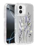 Protege tu iPhone 16 Plus con estilo y carga de forma inalámbrica con esta tapa trasera transparente con diseño de flores en Quetzaltenango.