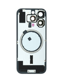 Tapa trasera con marco y magnet MagSafe para iPhone 16 Pro en color negro en Quetzaltenango.