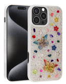 Encuentra la mejor Funda Butterfly Glitter Rhinestone BLANCO para iPhone 16 Pro en Xela Quetzaltenango.