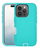 Protege tu iPhone 16 Pro con esta funda heavy duty en color light teal & pink en Xela Quetzaltenango.