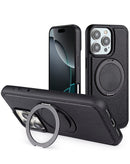 "Encuentra la mejor funda delgada de cuero con carga inalámbrica y soporte para iPhone 16 Pro en Quetzaltenango."