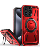 Protege tu iPhone 12 Pro con esta funda full-body antichoque con portador de anillo incorporado en color rojo en Xela Quetzaltenango.