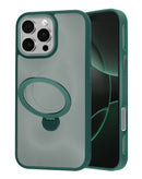Protege tu iPhone 16 Pro con este caso verde con carga inalámbrica y soporte de anillo giratorio en Xela.