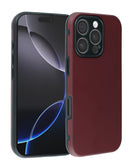 Funda de silicona color burdeos para iPhone 16 Pro, diseño Full Cover, protección completa para tu teléfono.