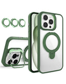 Funda transparente magnética con 2 soportes y lente de cámara en Xela Quetzaltenango, ideal para proteger tu teléfono con estilo.