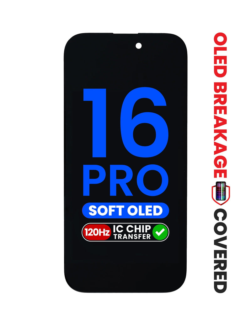 Encuentra la mejor pantalla soft OLED para iPhone 16 Pro en Quetzaltenango.