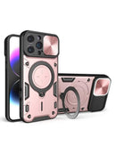 Protege tu iPhone 16 Pro con estilo con esta funda de lente deslizante en color rosado en Quetzaltenango.