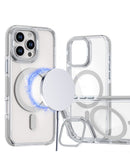 Protector magnético clear con soporte de cámara y pata de apoyo para iPhone 16 Pro en Xela Quetzaltenango.
