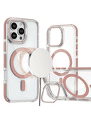 Encuentra la funda magnética transparente con soporte para cámara para iPhone 16 Pro en Xela Quetzaltenango.
