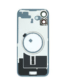 Visita nuestra tienda en Xela Quetzaltenango para adquirir una tapa trasera con marco y magnet MagSafe para iPhone 16 Plus en color teal, sin logo.