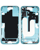 Marco medio con piezas pequeñas para iPhone 16 Plus en color TEAL, ideal para reparaciones en Quetzaltenango.