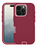 Protege tu iPhone 16 Pro con esta funda heavy duty en color MAROON & PINK en Xela Quetzaltenango.