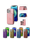 Funda billetera de cuero con bolsillo iPhone 16 Pro Max