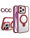 Protege tu iPhone 16 Pro Max con este Case magnético transparente con 2 kickstand y lente de cámara en Xela Quetzaltenango.