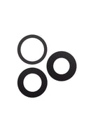 Lentes de cámara trasera premium con adhesivo para iPhone 16 Pro y 16 Pro Max, set de 3 piezas.
