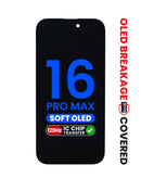 Encuentra pantallas Soft OLED 120 Hz para iPhone 16 Pro Max con posibilidad de cambio de IC en Quetzaltenango.