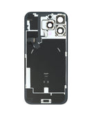 Tapa trasera original con marco y MagSafe para iPhone 16 Pro Max en color Negro Titanium, disponible en Xela Quetzaltenango.