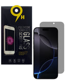 Vidrio templado de privacidad 2.5D para iPhone 16 Pro Max, pack de 10 protectores de pantalla.