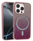 Tapa trasera con carga inalámbrica de bling diamond crystal para iPhone 16 Pro Max en Quetzaltenango.