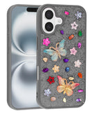 Encuentra la mejor funda Butterfly Glitter Rhinestone gris para iPhone 17 en Xela Quetzaltenango.