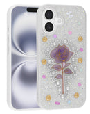 Protege tu iPhone 17 con estilo con la Diamond Rose Crystal Case Blanco en Xela Quetzaltenango.