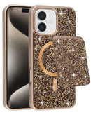Protege tu iPhone 17 con un elegante case protector magnético Diamond en color dorado en Xela Quetzaltenango.