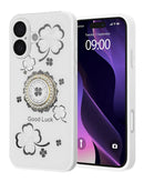 Protege tu iPhone 17 con estilo y elegancia con este lujoso case blanco de diamantes en Quetzaltenango.