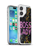 Protege tu iPhone 17 con estilo y brillo con la tapa trasera Liquid Quicksand Glitter BOSS LADY en Xela Quetzaltenango.