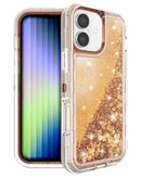 Encuentra la mejor funda protectora con glitter líquido color rosa dorado para iPhone 17 en Quetzaltenango.