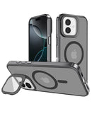 Funda transparente con soporte para camara y carga inalambrica iPhone 17 GRAY