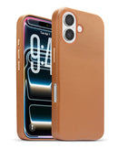 Encuentra la funda de cuero con cargador inalámbrico para iPhone Air en color naranja oscuro en Xela Quetzaltenango.